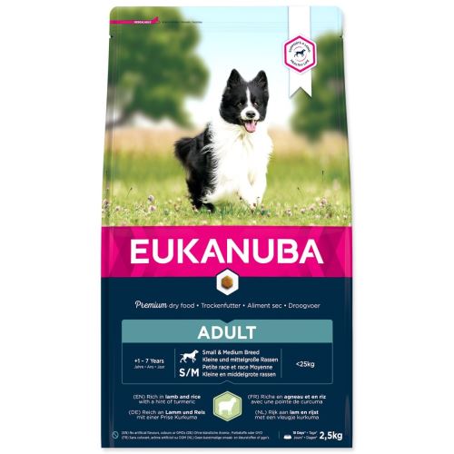 EUKANUBA Adult Small & Medium Breed Lamb 2,5 кг