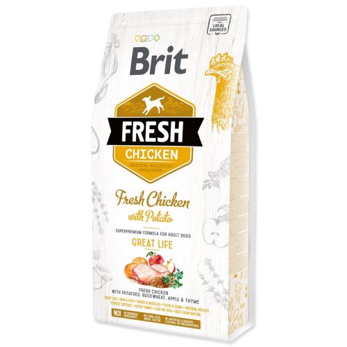 BRIT Fresh Chicken with Potato Adult Great Life 2,5 кг