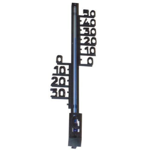 Термометър за външна употреба 27cm пластмасов, черен