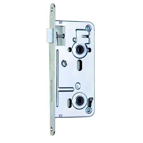 Ключалка за тоалетна K135 - 72/80 P-L WC, повърхност бял цинк, орех 6x6mm
