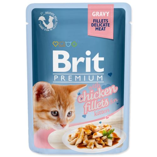 BRIT Premium Cat Деликатни филета в сос с пилешко за коте 85 гр.