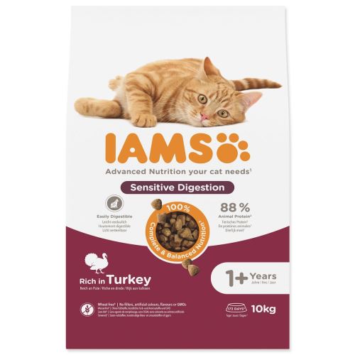 IAMS Cat Adult Sensitive Digestion Turkey 10kg