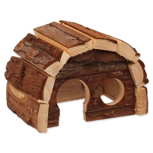 МАЛКИ ЖИВОТНИ Дървена къщичка за хобити 15 x 10 x 9 cm 1 брой