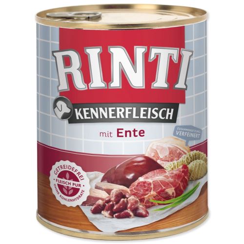 Консервирани патешки сърца RINTI Kennerfleisch 800 g