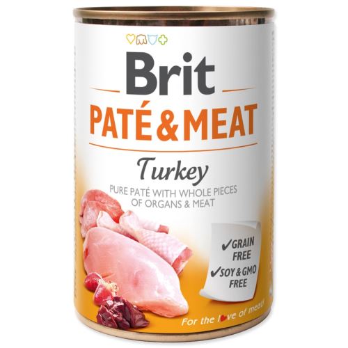 BRIT Пате и месо от пуйка 400 г