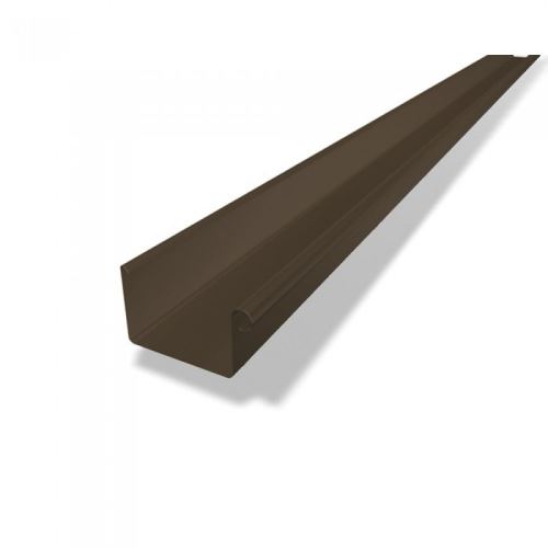 Алуминиев квадратен улук PREFA, широчина 150 mm, дължина 3M, тъмнокафяв P10 RAL 7013