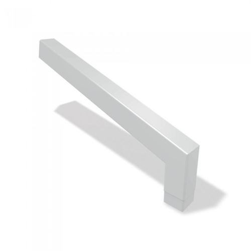 PREFA алуминиево квадратно коляно 72° с дължина 100 x 100 mm, Prefa бяло P10 RAL 9002