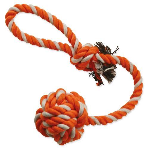 Теглене на въже Куче Фантазия за хвърляне оранжево и бяло 45 см