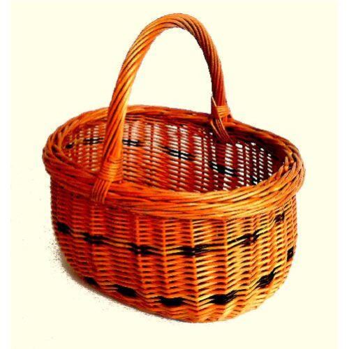 Плетена кошница за плодове 32x28x25cm, лакирана