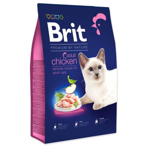 BRIT Premium by Nature Cat Adult Chicken 8 кг
