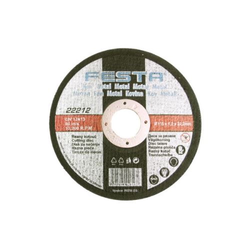 FESTA диск за рязане на метал 115x1,2x22,2 / опаковка 1 бр.
