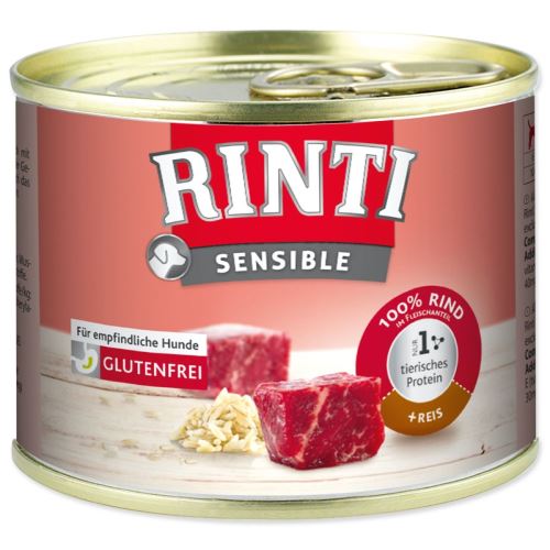 Консервирано говеждо месо RINTI Sensible + ориз 185 g