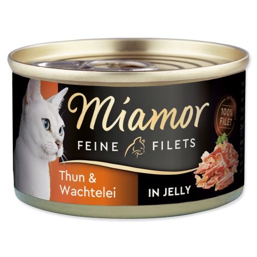 Консервирана риба тон MIAMOR Feine Filets + пъдпъдъчи яйца в желе 100 g