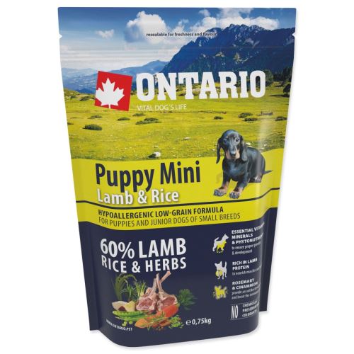 Puppy Mini Lamb & Rice 0,75 kg