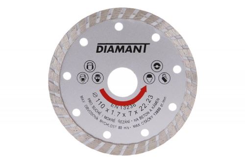 Диамантено колело DIAMANT 110x22.2x2.5mm TURBO / опаковка 1 бр.