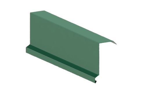 Ветроупорна горна релса RŠ 250, Боядисан цинк, зелен мъх RAL 6005