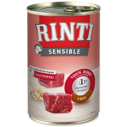 Консерви RINTI Sensible говеждо месо + ориз 400 г