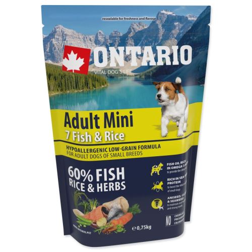 Dog Adult Mini Fish & Rice 0,75 kg