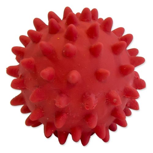 Играчка DOG FANTASY Латексова топка с шипове и звук микс от цветове 6 см 1 бр.