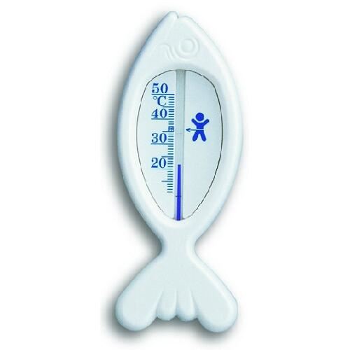 Термометър за баня бял FISH plasma 15cm