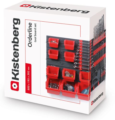 Система за окачване + 10 кутии за инструменти ORDERLINE 800x195x400mm