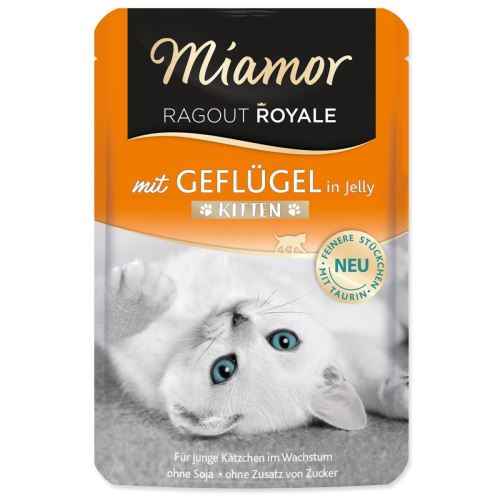 MIAMOR Ragout Royale Kitten птиче месо в желе 100 g
