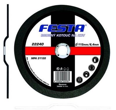 FESTA метален шлифовъчен диск 180x22,2x6,4 / опаковка 1 бр.