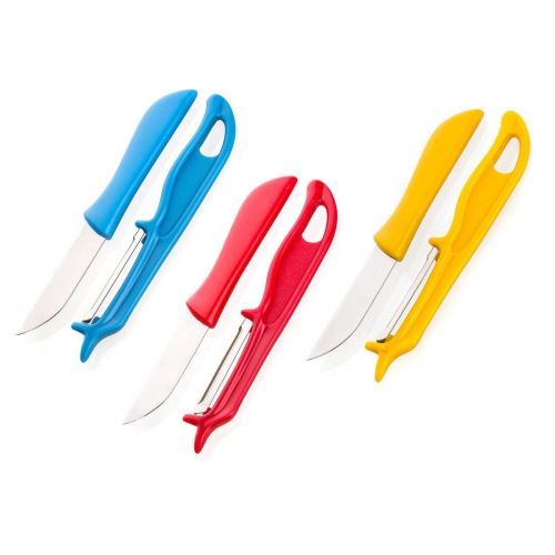 Стъргалка + пластмасов нож APETIT - микс от цветове