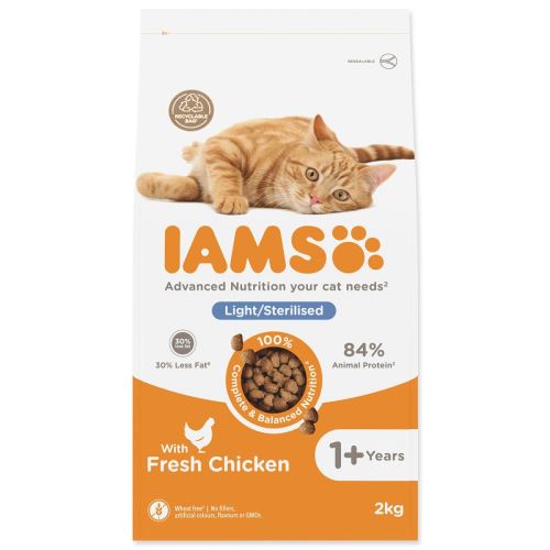 IAMS Cat Adult Weight Control / Стерилизирано пилешко 2 кг