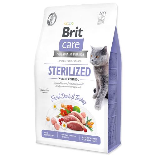 BRIT Care Cat Без зърнени храни, стерилизиран Контрол на теглото 2 кг