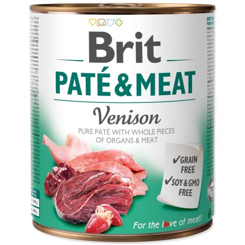 BRIT Пате и месо от еленско месо 800 g