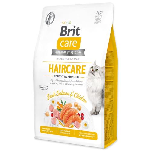 BRIT Care Cat Грижа за козината без зърнени култури Здрава и лъскава козина 2 кг