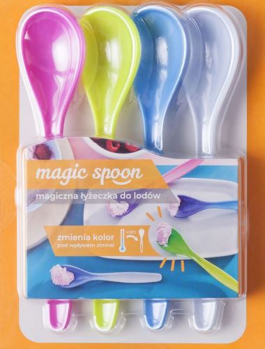 Детски лъжици за смяна на цветовете MAGIC ICE 15 см, пластмасови (4 бр.)