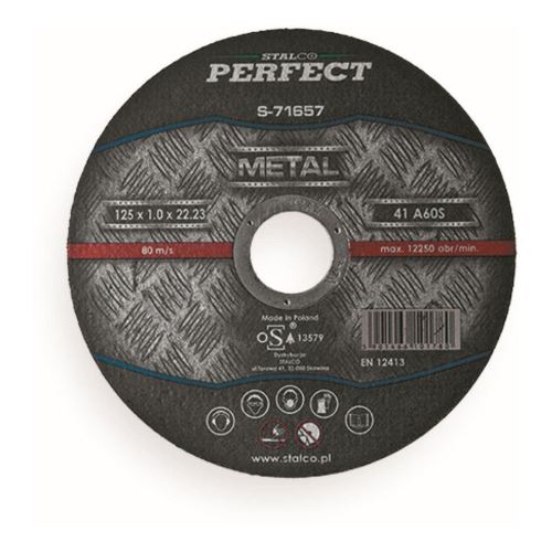 Режещ диск за стомана 125x1,6x22,23mm STALCO