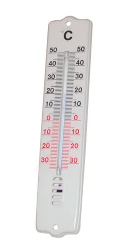 Термометър за външна употреба 21 см, пластмасов, бял