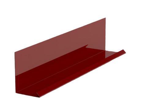 Стенна лайсна за комбинация с покриваща лента RŠ 200, боядисан цинк, червен цвят RAL 3009