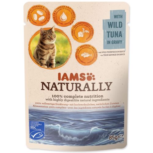 IAMS Естествено риба тон в сос 85 g