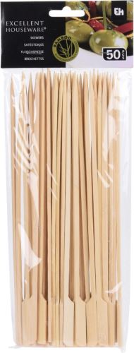 Бамбукови шишчета 25 см с дръжка (50 бр.)