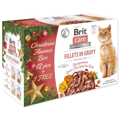 BRIT Care Cat Коледна опаковка 12 + 1 бр. 1105 g
