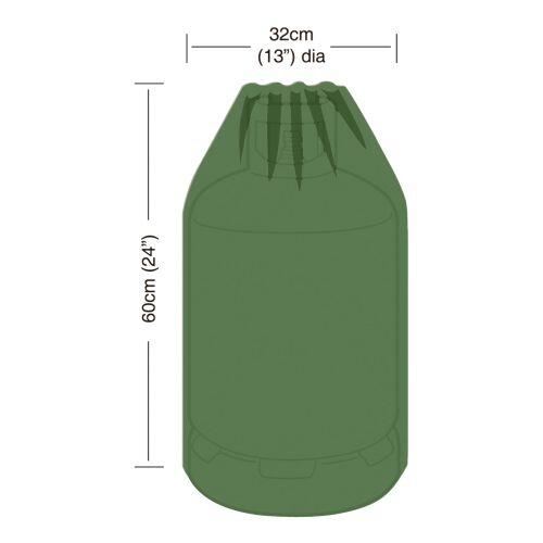 Капак за 15 kg газова бутилка, размер 32x60 cm (полиетилен)