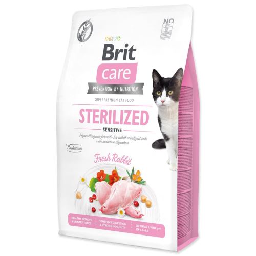 BRIT Care Cat без зърнени храни, стерилизирана, чувствителна 2 кг