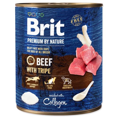 BRIT Premium by Nature Говеждо месо с трипс 800 g