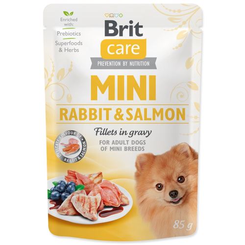 BRIT Care Мини филета от заек и сьомга в сос 85 g