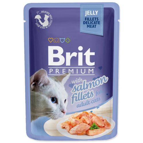 BRIT Premium Cat Деликатни филета в желе със сьомга 85 g