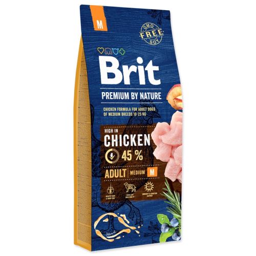 BRIT Premium by Nature Adult M 15 кг
