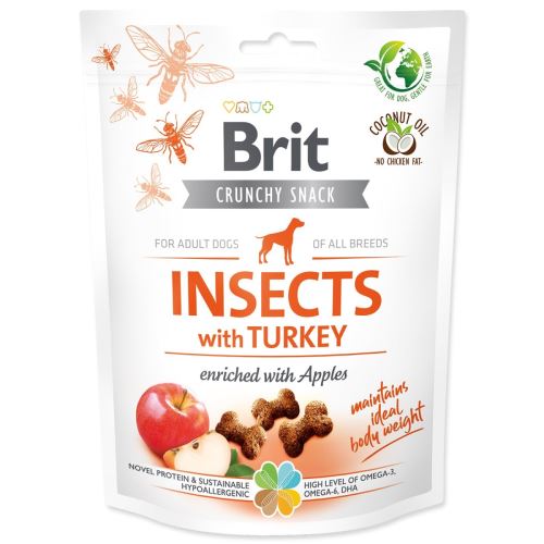 Brit Care Dog Crunchy Cracker. Насекоми с пуйка и ябълки 200 г