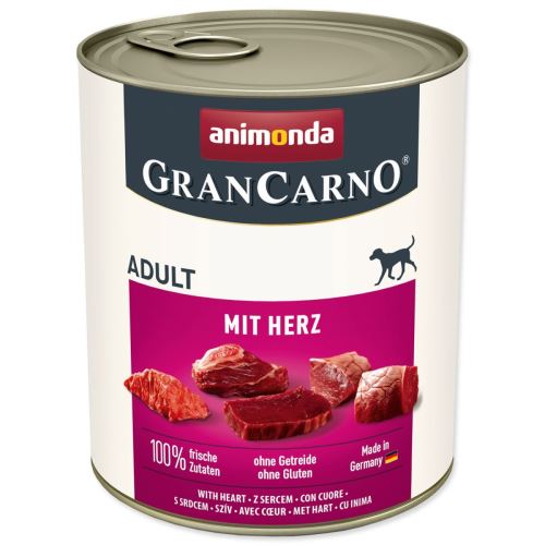 Консерви Gran Carno Adult със сърце 800 g