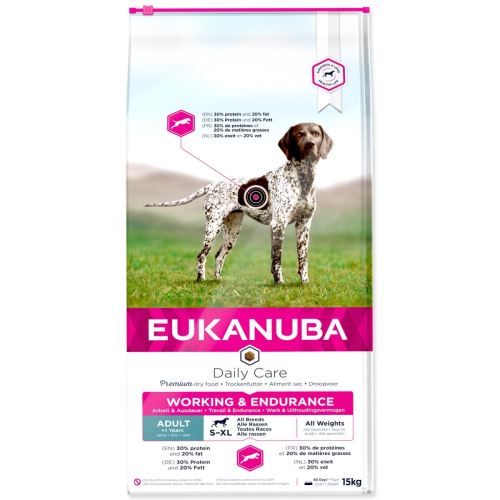 EUKANUBA Daily Care Adult Working & Endurance 15 кг