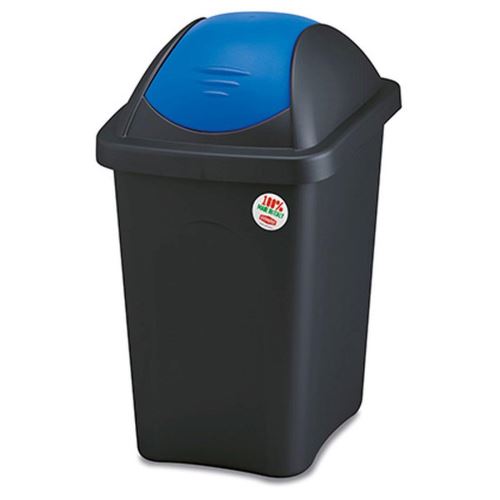 Кофа за боклук MULTIPAT 30l, пластмасова, със син капак