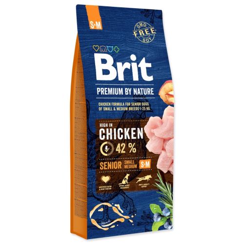 BRIT Premium by Nature Senior S+M 15 кг